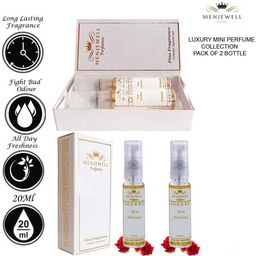 Menjewell Women Set Of 2 Luxury Rose Absolute Eau De Parfum - 10ml Each-19