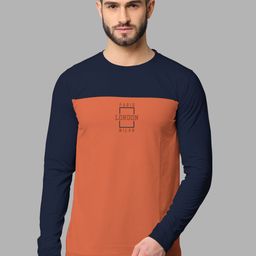 BULLMER Round Neck Colourblocked Cotton Pullover Sweatshirt-picture-41
