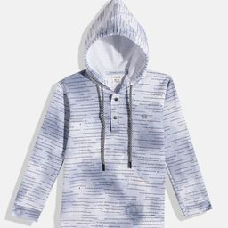 CAVIO Boys Typography Printed Hooded Sweatshirt-image-76