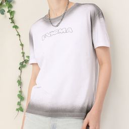 DressBerry Soft Mystery Printed Washed Effect Relaxed Fit T-shirt-image-12