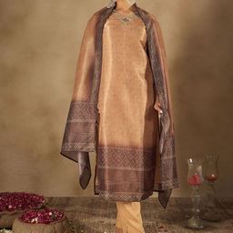 Indo Era Women Bandhani Embroidered Regular Sequinned Kurta with Trousers & Dupatta-picture-8