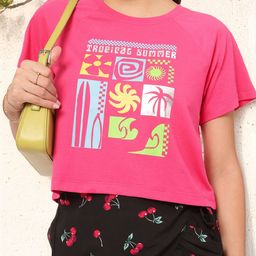 DressBerry Simply Stated Quirky Geometric Printed Relax Tee-picture-27