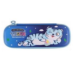 YK Self Design Cute Tiger Design Hard Case Pencil Pen Cases Stationery-13