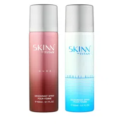 SKINN by Titan Set of Nude Deodorant & Amalfi Bleu Deodorant-45