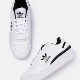 ADIDAS Originals Women White Solid Forum Bold Sneakers with Perforation Detail-picture-35
