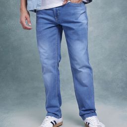 The Roadster Life Co. Men Light Fade Regular Fit Stretchable Jeans-picture-1