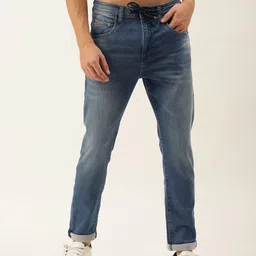 Flying Machine Men Blue Flite Light Fade Stretchable Jeans-image-53