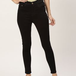 PARIS HAMILTON Women Black Skinny Fit High-Rise Stretchable Jeans-picture-56