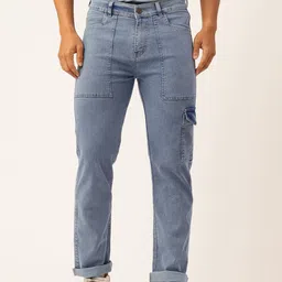 PARIS HAMILTON Men Relaxed Fit Light Fade Stretchable Jeans-picture-5