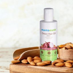 Mamaearth Sustainable Onion Oil For Hair Regrowth & Hair Fall Control With Redensyl150 ml-40