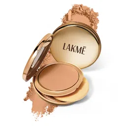 Lakme 9to5 Unreal Dual Cover Pressed Powder,  2 In 1 Compact + Foundation, 16 Sand,9g-3