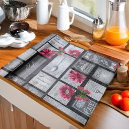 REVEXO Grey Set of 1 Water Resistant Shelf Liner Organisers-image-74
