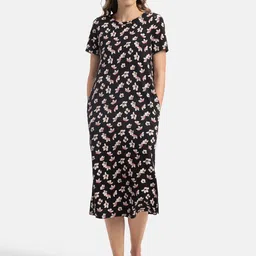 Jockey Super Combed Cotton Long Length Printed Lounge Dress-RX79-picture-30