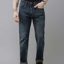 U S Polo Assn Denim Co Men Blue Bootcut Mid-Rise Light Fade Stretchable Jeans-image-86