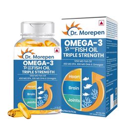 Dr. Morepen Omega 3 Deep Sea Fish Oil Triple Strength 1250mg - 60 Softgels-76