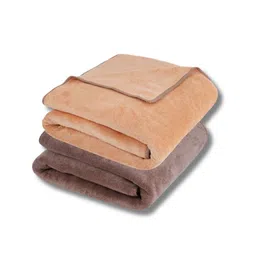 Fezora Beige & Brown 2 Pieces Microfiber 400 GSM Bath Towels-image-21