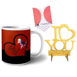 Phirki Studio Printed Ceramic Glossy Valentine Mugs & Showpiece-26