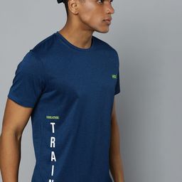 HRX by Hrithik Roshan Men Navy Blue Typography Printed Rapid-Dry Training T-Shirt-image-58