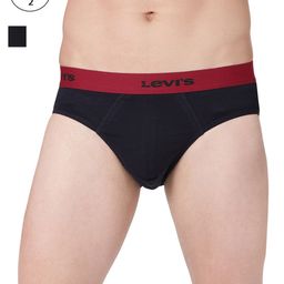 Levis Men Pack of 2 Assorted  Solid Briefs #019-19