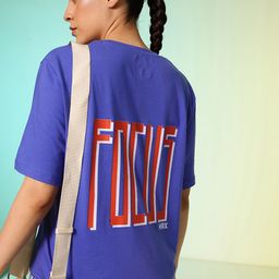 HRX by Hrithik Roshan Typography Printed Drop-Shoulder Sleeves Pure Cotton T-shirt-image-8