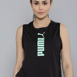 Puma Brand Logo Printed FIT Tri-Blend dryCELL Training Tank Sustainable Top-image-91