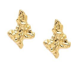 Estele Gold-Plated Contemporary Stud Earrings-15