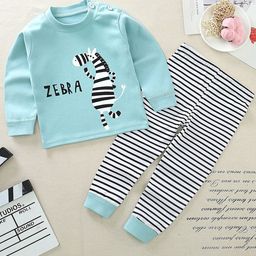 Bold N Elegant Kids Graphic Printed Pure Cotton T-shirt with Pyjamas-image-66