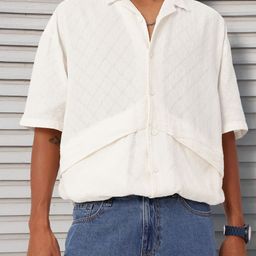 Kook N Keech Resort Vibe Textured Knitted Relaxed Fit Shirt-image-31