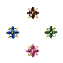 Comet Busters 4 Pcs Nose Studs Stick On's Self Adhesive Fake Nose Studs Bindi's-22