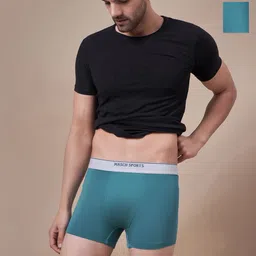 Masch Sports Pack Of 2 Mid-Rise Anti-Bacterial Trunks TRK-2-SOL-ET-GRN-GRN-picture-37