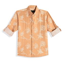 CAVIO Boys Comfort Floral Printed Pure Cotton Casual Shirt-image-65