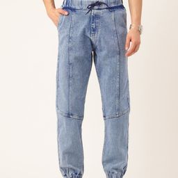 PARIS HAMILTON Men Jogger Heavy Fade Acid Wash Stretchable Jeans-image-85