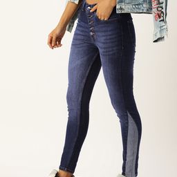 FOREVER 21 Women Mid-Rise Skinny Fit Light Fade Stretchable Jeans-image-79