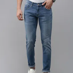 SPYKAR Men Skinny Fit Low-Rise Heavy Fade Stretchable Jeans-picture-2