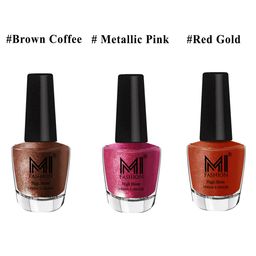MI FASHION Set of 3 Vernis A Ongles High Shine Shimmer Nail Paints - 12 ml Each-image-99