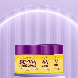 GLAMVEDA Set Of 3 De-Tan Face Scrub For Pigmentation- 100 g Each-image-97