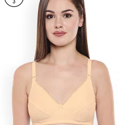 Bodycare Pack of 3 Nude-Coloured Solid Non-Wired Non Padded Maternity Bra E1523SSS-image-76