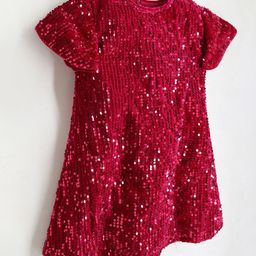 Cherry Crumble Girls Embellished Flared Sleeve A-Line Dress-picture-21