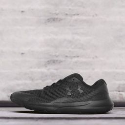 UNDER ARMOUR Women Black Woven Design Surge 3 Running Shoes-image-96