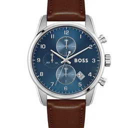 Hugo Boss Men Leather Straps Analogue Chronograph Watch 1513940-image-32