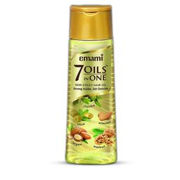 Emami 7 OILS IN ONE Non Sticky Hair Oil with Jojoba Oil & Almond Oil - 200ml-24