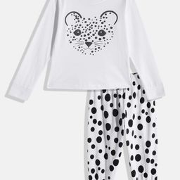 Here&Now X Game Begins Girls Printed Pure Cotton Top with Joggers-image-31