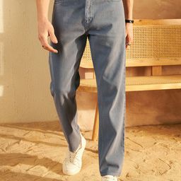 DENNISON Men Comfort Baggy Fit Non Stretchable Cotton Jeans-picture-23