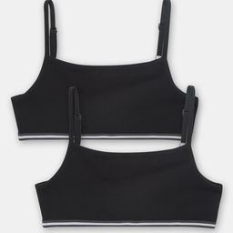 Charm n Cherish Girls Pack Of 2 Black Non-Padded & Non-Wired Bra-picture-14