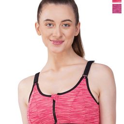 INGRID Women Sports Bra Gym Combo Cotton Everyday Non-Wired Dry Fit High Impact-picture-17