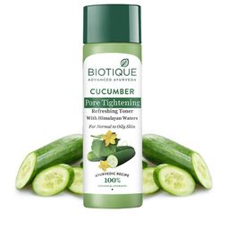 Biotique Cucumber Pore Tightening Normal to Oily Skin Refreshing Toner - 120ml-2