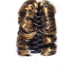 CHANDERKASH Women Brown Highlighted Hair Wig Bun Clutcher-image-64