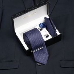 MUTAQINOTI Men Silk Necktie Accessory Gift Set-picture-3