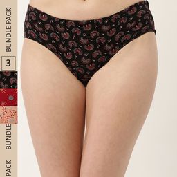 Leading Lady Women Pack of 3 Cotton Mid-Rise Hipster Briefs HP-P-9057-3-picture-49
