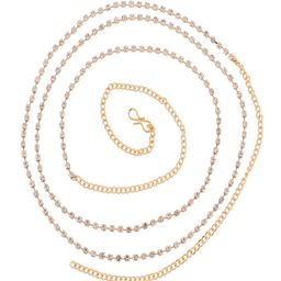 Sanjog Women Gold-Toned White CZ Studded & Beaded Saree Belt Kamarbandh-18